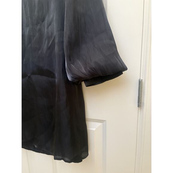 Branded Royalty Black Puff Sleeve Dress Size Large NWOT - Picture 3 of 4